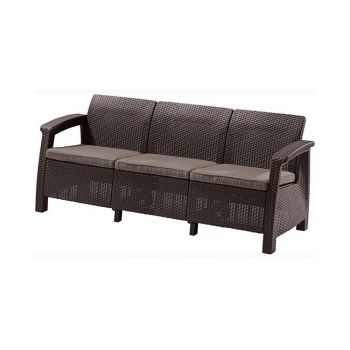 Canapea de gradina Corfu II Max Love  Maro/Gri-Taupe
