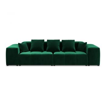 Canapea verde cu tapițerie din catifea 320 cm Rome Velvet - Cosmopolitan Design