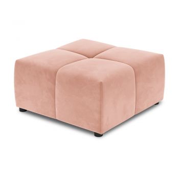Modul pentru canapea roz cu tapițerie din catifea Rome Velvet - Cosmopolitan Design