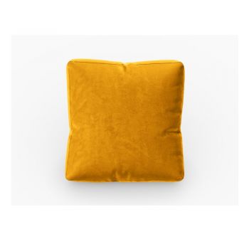 Pernă pentru canapea modulară galbenă cu tapițerie din catifea Rome Velvet - Cosmopolitan Design