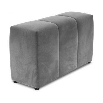Spătar pentru canapea modulară gri cu tapițerie din catifea Rome Velvet - Cosmopolitan Design