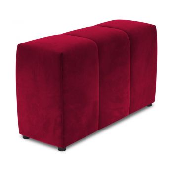 Spătar pentru canapea modulară roșu cu tapițerie din catifea Rome Velvet - Cosmopolitan Design