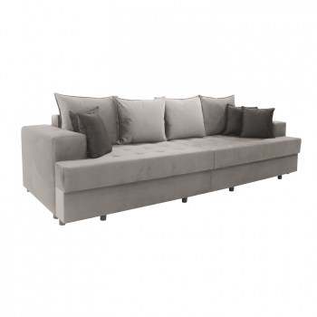 Canapea CASPER 2800 extensibila, 3 locuri, cu arcuri si lada depozitare, maro deschis, stofa tenerife 49, 280x120x64 cm