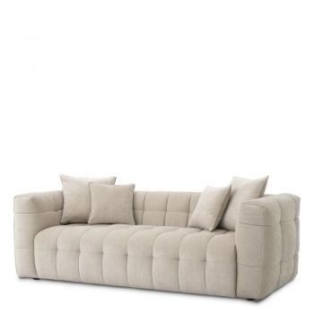 Canapea fixa Breva Eichholtz din Stofa Pavililon Bej nisip L230cm Canapea fixa Breva Eichholtz din Stofa Pavililon Bej nisip L230cm