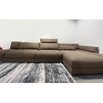 Coltar Fix, Sezlong pe Dreapta, cu Spatar Reglabil, Lounge Maro, l383xA179xH80