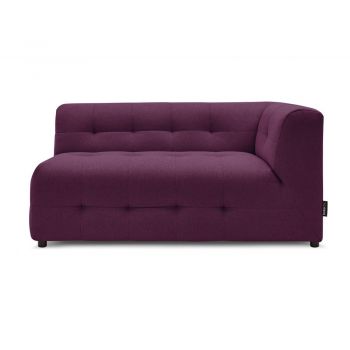 Modul pentru canapea violet (cu colțar pe partea dreaptă) Kleber - Bobochic Paris