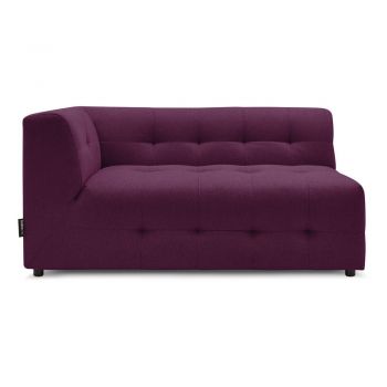 Modul pentru canapea violet (cu colțar pe partea stângă ) Kleber - Bobochic Paris