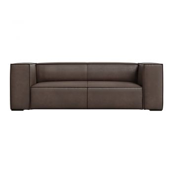 Canapea maro cu tapițerie din piele 212 cm Madame – Windsor & Co Sofas