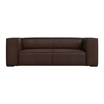 Canapea maro închis cu tapițerie din piele 212 cm Madame – Windsor & Co Sofas