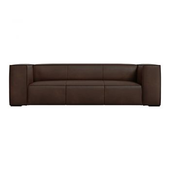 Canapea maro închis cu tapițerie din piele 227 cm Madame – Windsor & Co Sofas