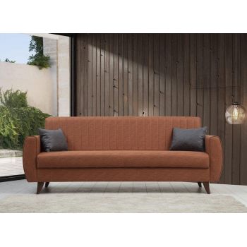 Canapea extensibila cu 3 locuri Alkon cu Lada de Depozitare, 214 x 86 x 77 cm