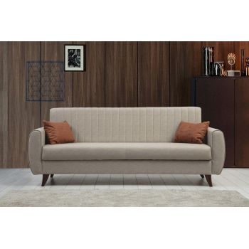 Canapea extensibila cu 3 locuri Alkon cu Lada de Depozitare, 214 x 86 x 77 cm