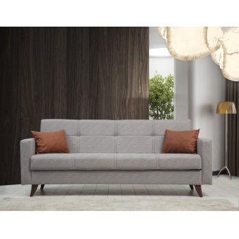 Canapea extensibila cu 3 locuri Polya cu Lada de Depozitare, 205 x 86 x 75 cm