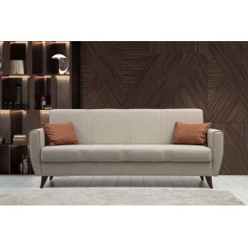 Canapea extensibila cu 3 locuri Zaden cu Lada de Depozitare, 207 x 86 x 77 cm