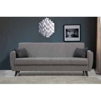 Canapea extensibila cu 3 locuri Zaden cu Lada de Depozitare, 207 x 86 x 77 cm