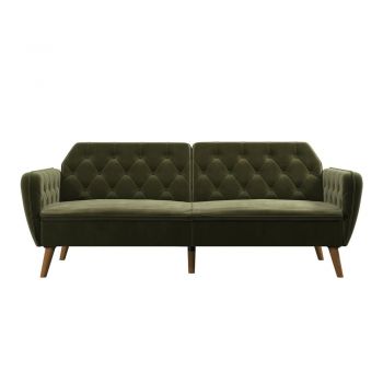 Canapea extensibilă verde 211 cm Tallulah - Novogratz Canapea extensibilă verde 211 cm Tallulah - Novogratz