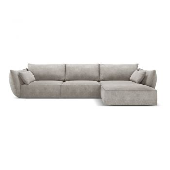 Colțar gri deschis (pe partea dreaptă) Vanda – Mazzini Sofas