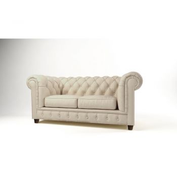 Canapea crem cu tapițerie din catifea 178 cm Cambridge – Ropez