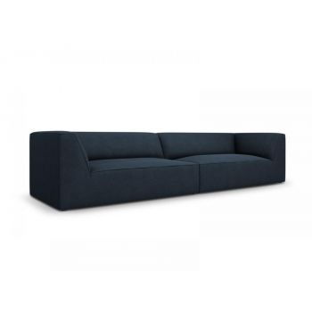 Canapea fixa tapitata cu Stofa Navy blue in dimensiuni multiple Ruby