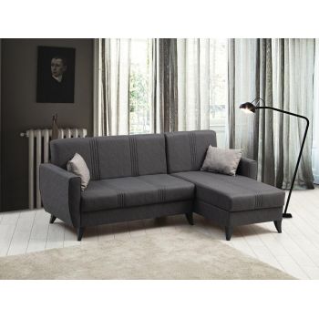 Coltar extensibil cu Lada de Depozitare Zaden, 218 x 86 x 130 cm ieftin