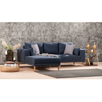 Coltar, Balcab Home, 825BLC1395, Lemn de fag, Albastru inchis