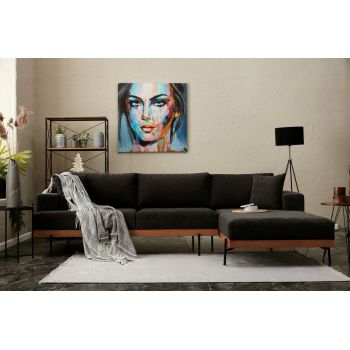 Coltar, Balcab Home, 825BLC2814, Lemn de fag, Antracit / Negru