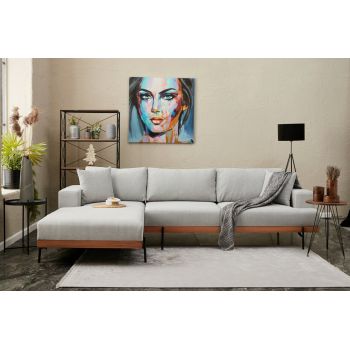 Coltar, Balcab Home, 825BLC2817, Lemn de fag, Gri