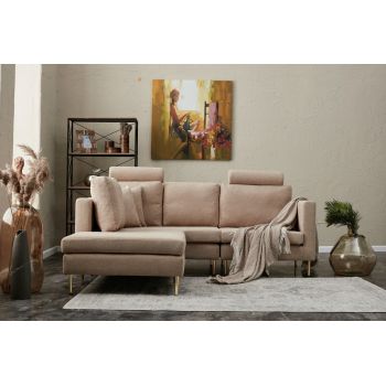 Coltar, Balcab Home, 825BLC2824, Lemn de plop, Bej / Auriu