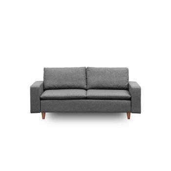 Canapea 2 locuri, Futon, 859FTN1277, Metal, Gri inchis