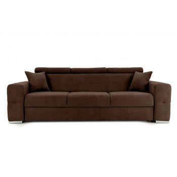 Canapea Extensibilă 3 locuri BELLAGIO, cu tetiere reglabile, 242x95x99 cm