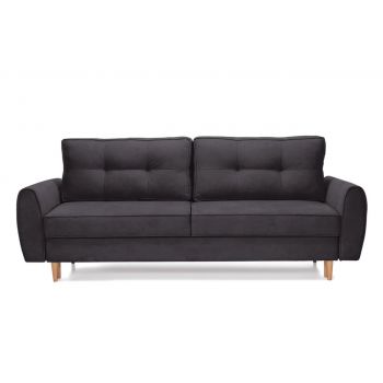 Canapea Extensibilă 3 locuri, RIGA, cu ladă de depozitare, 229x90x90 cm