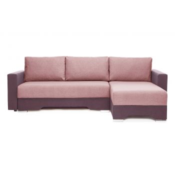 Colțar Extensibil CESAR, cu ladă de depozitare, șezlong interschimbabil, 247x160x85 cm - Outlet