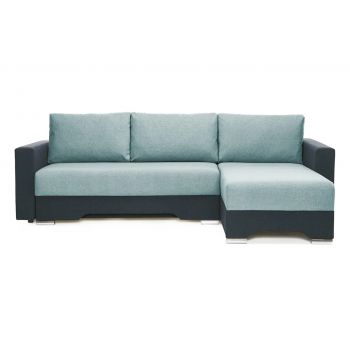 Colțar Extensibil CESAR, cu ladă de depozitare, șezlong interschimbabil, 247x160x85 cm - Outlet