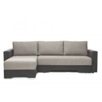 Colțar Extensibil CESAR, cu ladă de depozitare, șezlong interschimbabil, 247x160x85 cm - Outlet