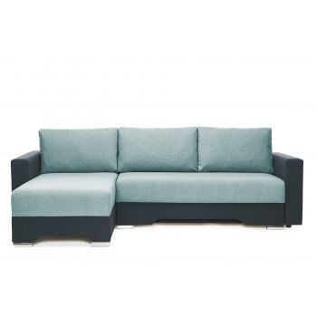 Colțar Extensibil CESAR, cu ladă de depozitare, șezlong interschimbabil, 247x160x85 cm - Outlet