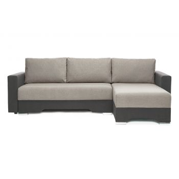 Colțar Extensibil CESAR, cu ladă de depozitare, șezlong interschimbabil, 247x160x85 cm - Outlet