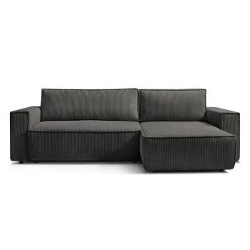 Colțar Extensibil CLOUD, cu ladă de depozitare, șezlong interschimbabil, 275x145x85 cm