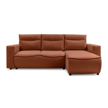 Colțar Extensibil HALSON, cu ladă de depozitare, șezlong interschimbabil, 260x160x98 cm