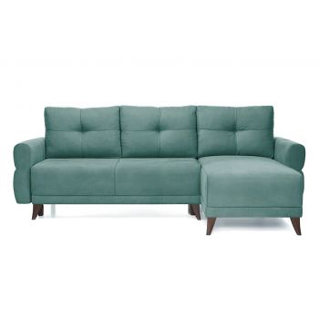 Colțar Extensibil LARIN, cu ladă de depozitare, șezlong interschimbabil, 235x90x100 cm - Outlet