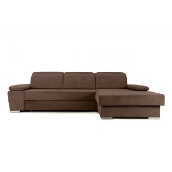 Colțar Extensibil TRENDY, cu ladă de depozitare, cu tetiere reglabile, variante stânga/dreapta 295x170x105 cm la reducere