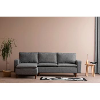 Coltar, Futon, 859FTN2125, Metal , Gri deschis