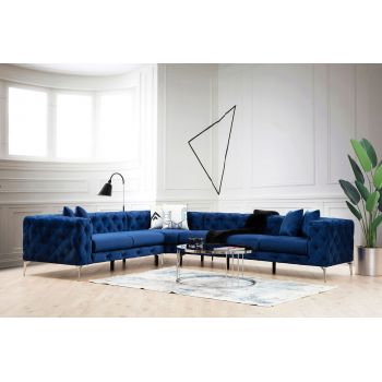 Coltar, Hilena, 569HLN1317, Lemn de fag / PAL, Albastru navy