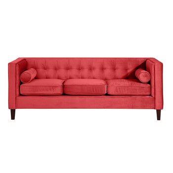 Canapea cu 3 locuri Max Winzer Jeronimo, roșu fixa
