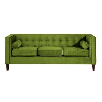 Canapea cu 3 locuri Max Winzer Jeronimo, verde măsliniu fixa