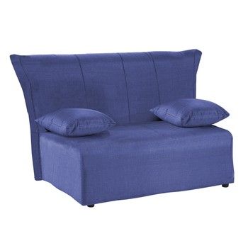 Canapea extensibilă cu 2 locuri 13Casa Cedro, albastru fixa