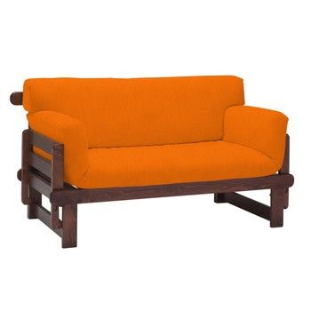 Canapea extensibilă cu 2 locuri 13Casa Karma, portocaliu