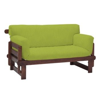 Canapea extensibilă cu 2 locuri 13Casa Karma, verde fixa