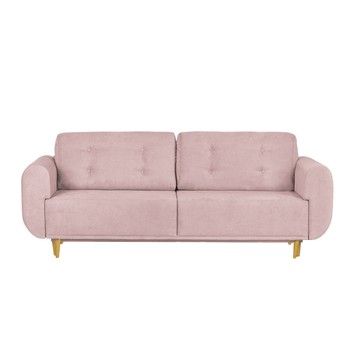 Canapea pentru 2 persoane Helga Interiors Copenhague, roz deschis fixa