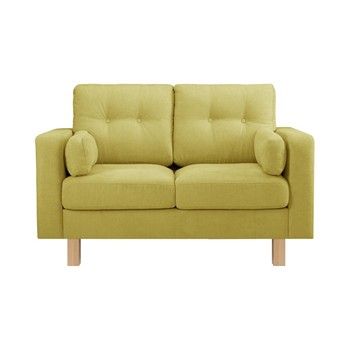 Canapea pentru 2 persoane Stella Cadente Maison Lagoa, verde galben