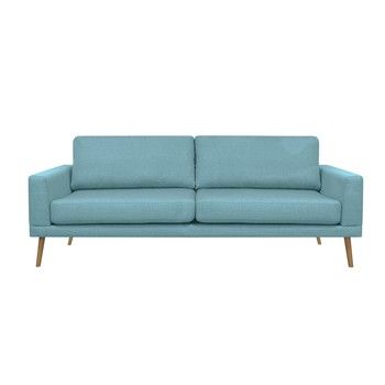 Canapea pentru 3 persoane Windsor & Co Sofas Vega, albastru fixa